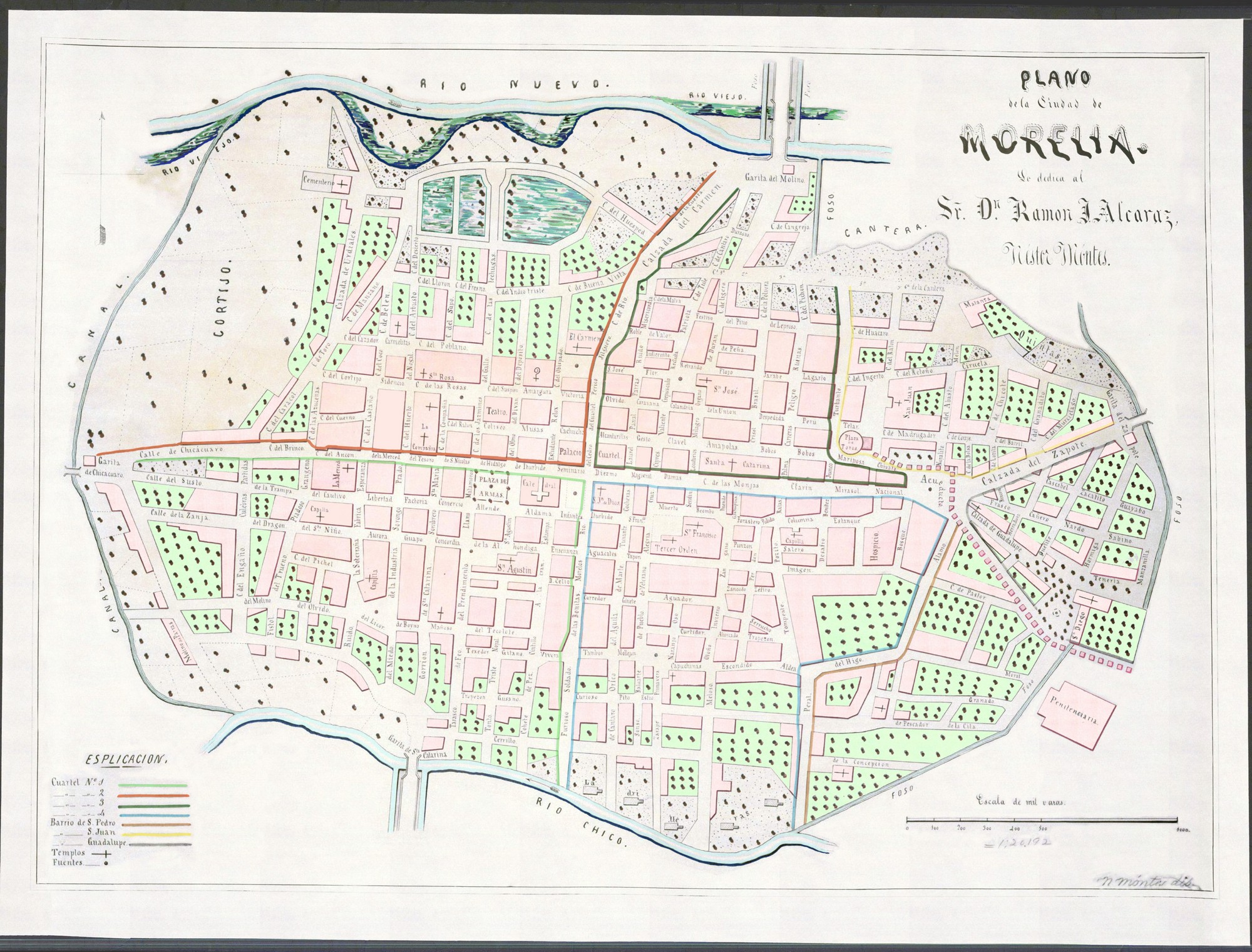 Plano Morelia 1868