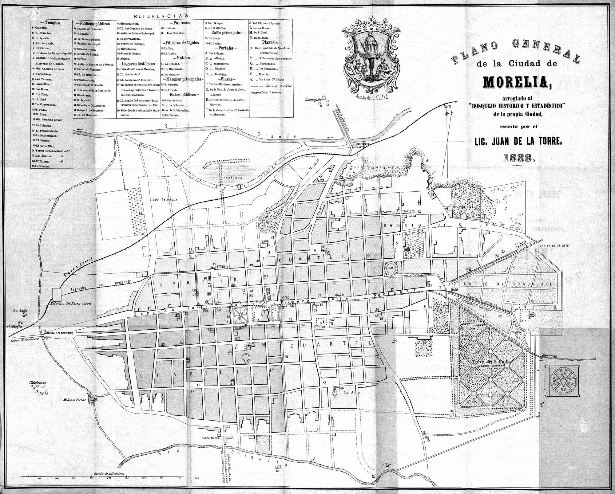 Plano de Morelia 1883